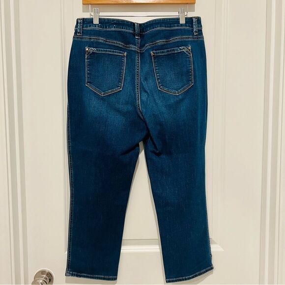 Chico's The Platinum Crop Women's Blue Jeans Size 1.5 (US M/10) - Picture 4 of 10